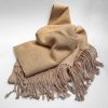 Creamy Gold Silk and Alpaca Scarf