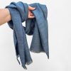 Blue Silk Scarf