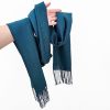 Teal and Blue Silk Scarf