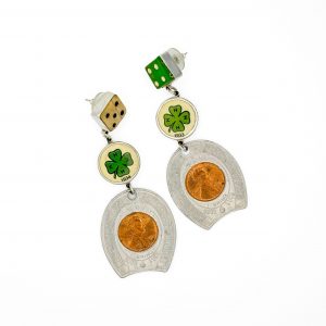 Good Luck earrings, Denise Barr, Freehand Galleryasdf