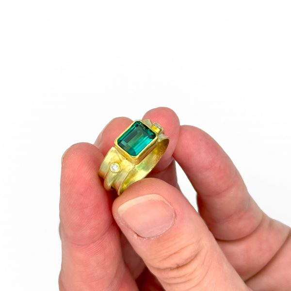 Tourmaline ring, Jo Baxter, Freehand Gallery