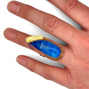 Lapis Ring, Julie Shaw, Freehand Gallery