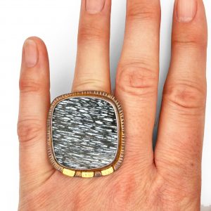 Palm Fossil Ring, Julie Shaw, Freehand Gallery