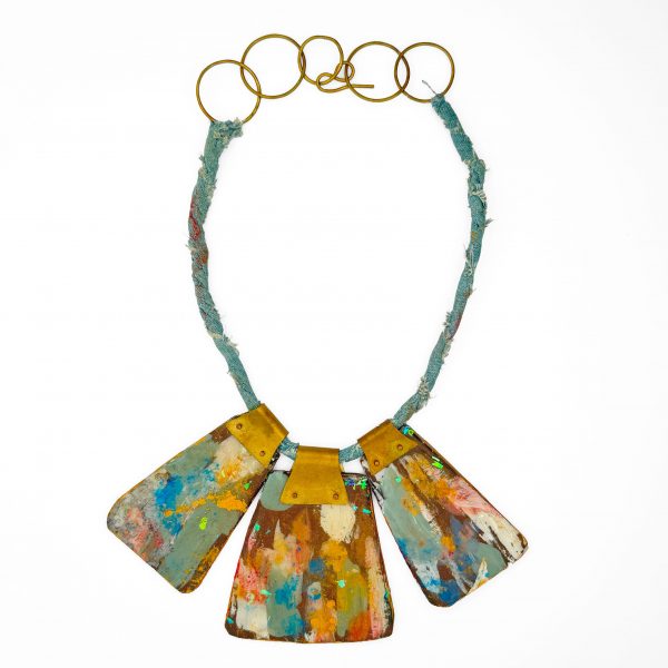 Painted 3-piece Necklace, Maru Lopez, Freehand Gallery