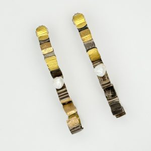 Multi Metal Earrings, Michele Lippert, Freehand Gallery