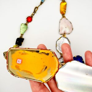 Hologem Rhinestone necklace, Nikki Coupee, Freehand Gallery