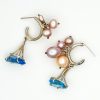 Pearl and Vintage Glass Earrings