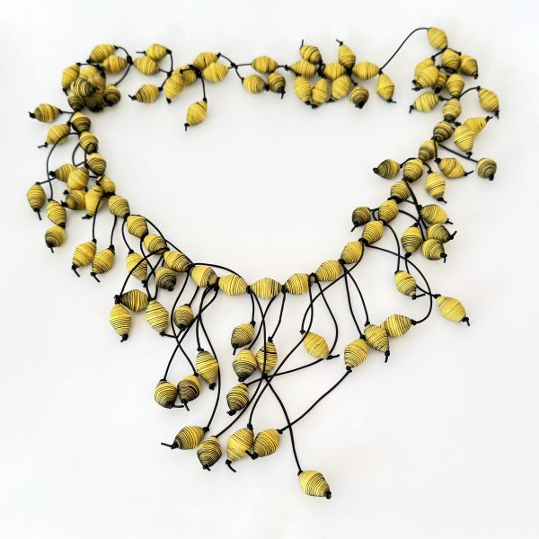 Oaxacan paper bead necklace. Freehand Gallery.