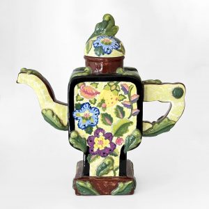 David Gurney floral ceramic teapot